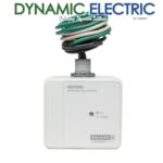Surge protective device with coiled wires on top.
