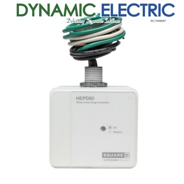 Surge protective device with coiled wires on top.