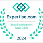 Expertise.com badge for Best Electricians in Cape Coral 2024.